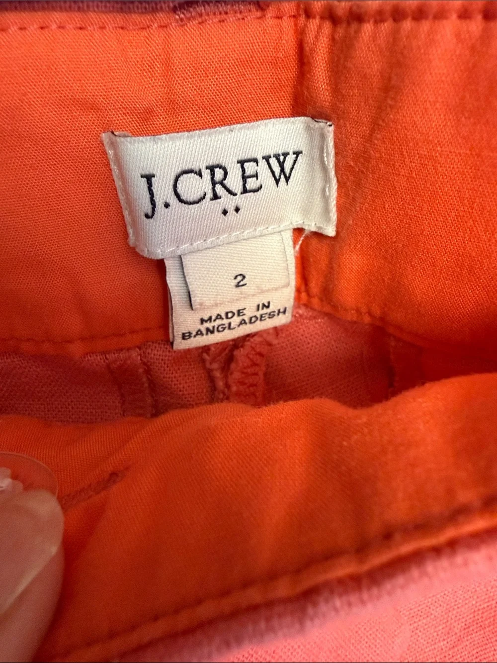 J. Crew Coral Scallop-Hem Shorts - Size 2